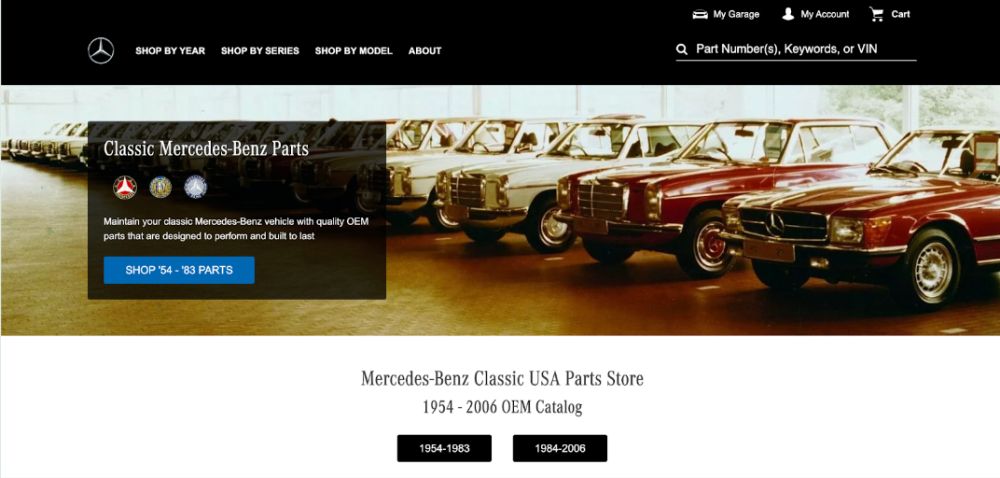 Mercedes Classic parts 